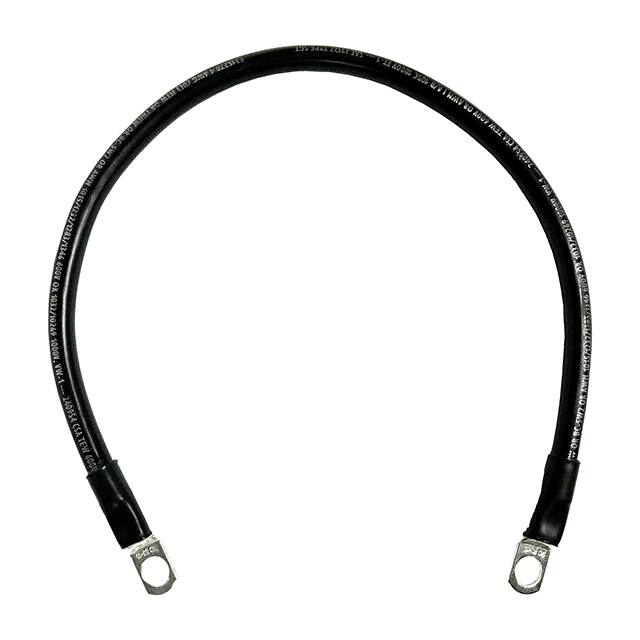 4-3MBCBLA18 MARINE BATT CBL BLK 18"L 3/8LUG