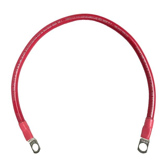 4-3MBCRED18 MARINE BATT CBL RED 18"L 3/8LUG