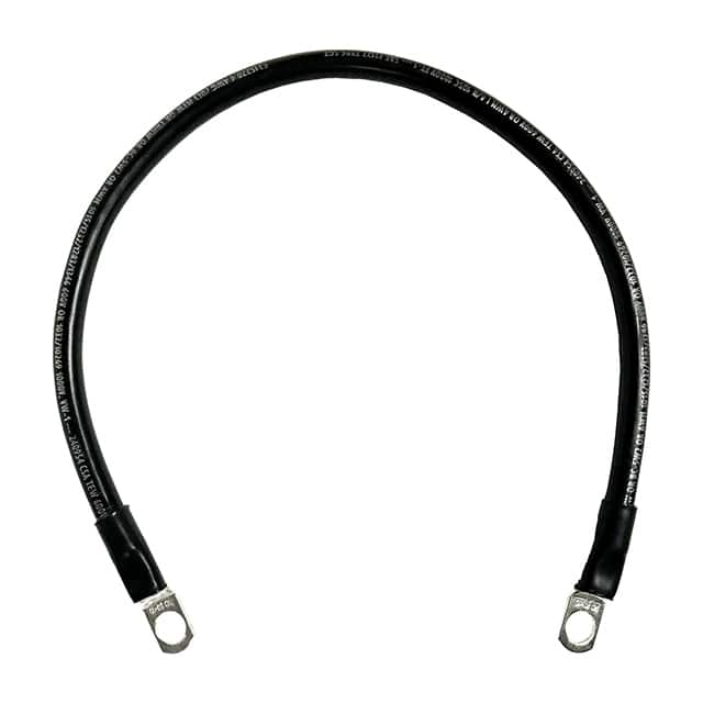 4-5MBCBLA24 MARINE BATT CBL BLK 24"L 5/16LUG