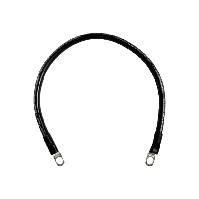 2-5MBCBLA18 #2BTRYCBL: BLA 18"L, 5/16" LUGS