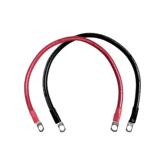 2-3MBCSET18 #2BTRYCBL SET: 18"L, 3/8" LUGS