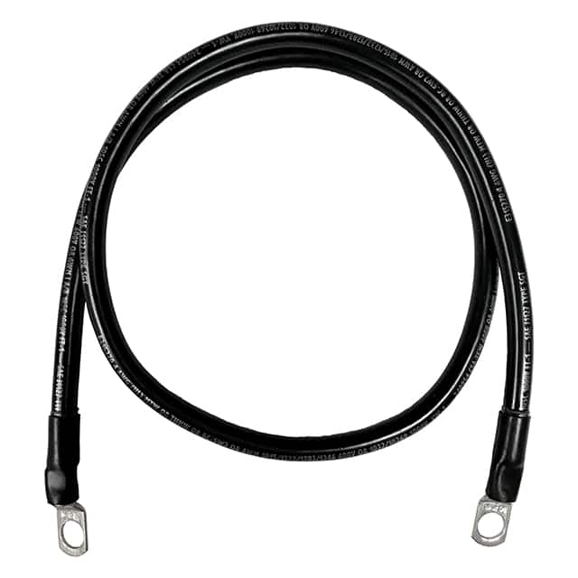 4-3MBCBLA48 MARINE BATT CBL BLK 48"L 3/8LUG