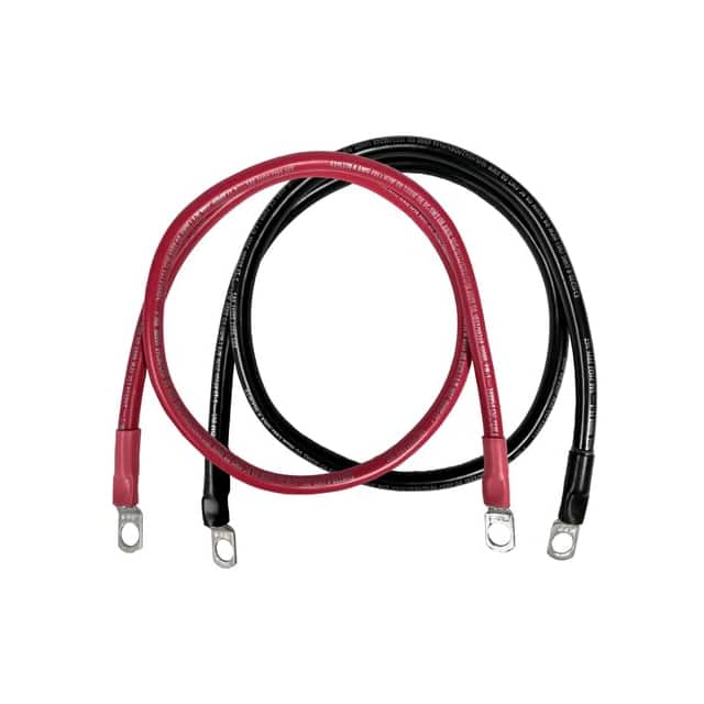 2-3MBCSET120 #2BTRYCBL SET: 120"L, 3/8" LUGS
