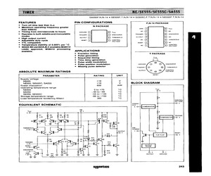 SE555T The SE555T from SIG is a versatile Timer IC. It operates within a supply voltage range of 4.5 V to 18 V and has a wide operating temperature range.