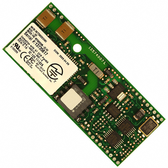 MT5600SMI-32.R2 The Multicomp Pro MT5600SMI-32.R2 is an embedded modem with a 14.4kbit/s data rate and V.32 data format. It operates at 5V and features a serial interface.