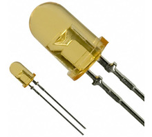 LN41YPH The Panasonic LN41YPH is an amber LED with a 5mm round lens, designed for through-hole mounting. It offers a typical forward voltage of 2.2V and a peak emission wavelength of 590nm.