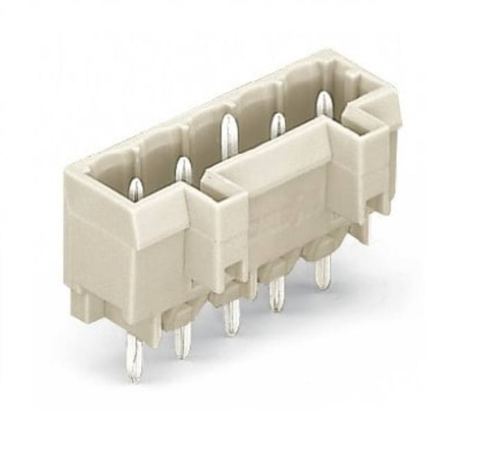 721-137/001 This Wago 721 Series header features a straight through-hole mount with 7 contacts and a 5mm pitch. It is shrouded and rated for 12A and 32V.