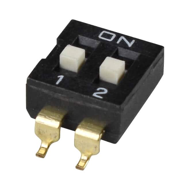 DS04-254-2-02BK-SMT DIP SWITCH, SPST, 2.54 PITCH, FL