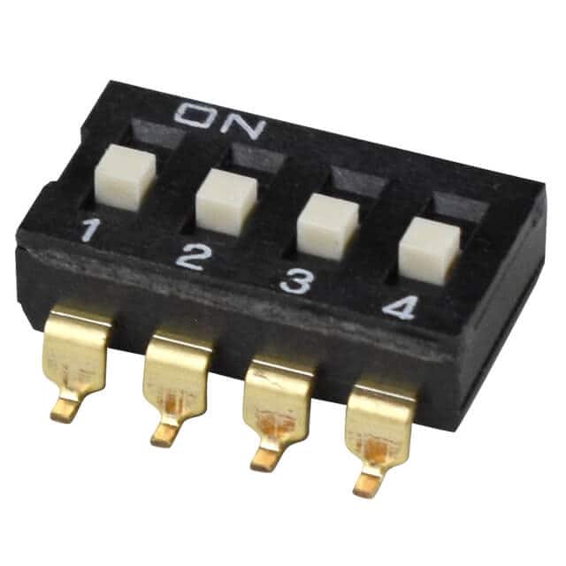 DS04-254-2-04BK-SMT DIP SWITCH, SPST, 2.54 PITCH, FL