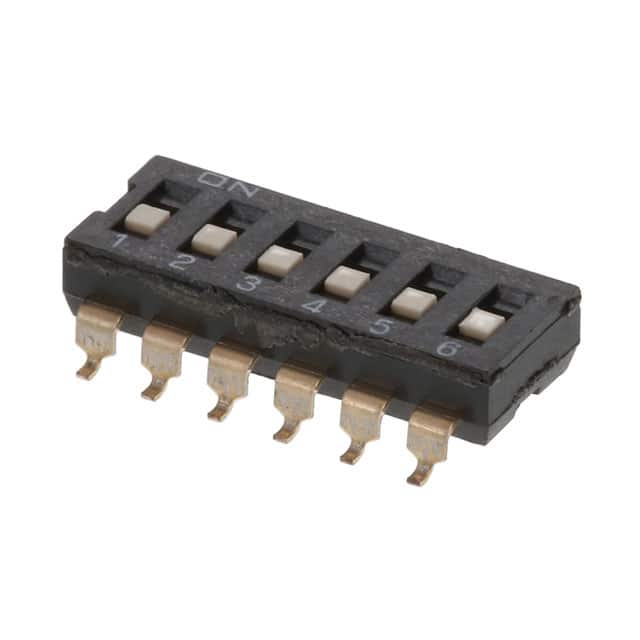 DS04-254-2-06BK-SMT-TR DIP SWITCH, SPST, 2.54 PITCH, FL