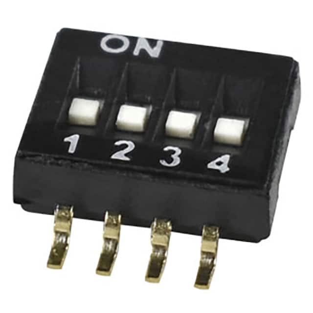 DS05-127-2-04BK-SMT-TR DIP SWITCH, SPST, 1.27 PITCH, FL