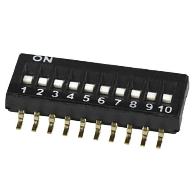 DS05-127-2-10BK-SMT-TR DIP SWITCH, SPST, 1.27 PITCH, FL