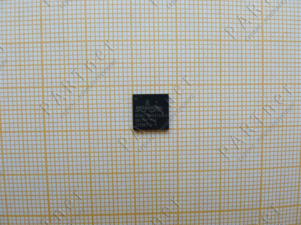 BCM57786XA1KMLG Broadcom BCM57786XA1KMLG is a Gigabit Ethernet Controller in a QFN-68 package. It supports 1 Gbps data rate and is surface mount.