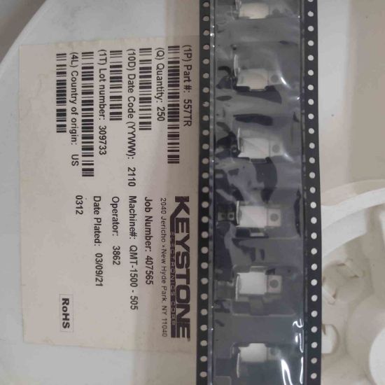 557TR(QMT-1500-502 The Keystone Electronics 557TR(QMT-1500-502 is a fiber optic connector accessory. It features RoHS3 compliance and MSL 1 Unlimited.
