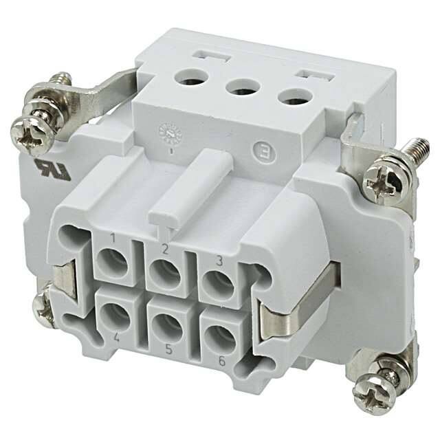 1-1103635-1 INSERT FEMALE 6POS+1GND SCREW