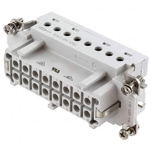 1-1103639-1 INSERT FEMALE 16POS+1GND SCREW