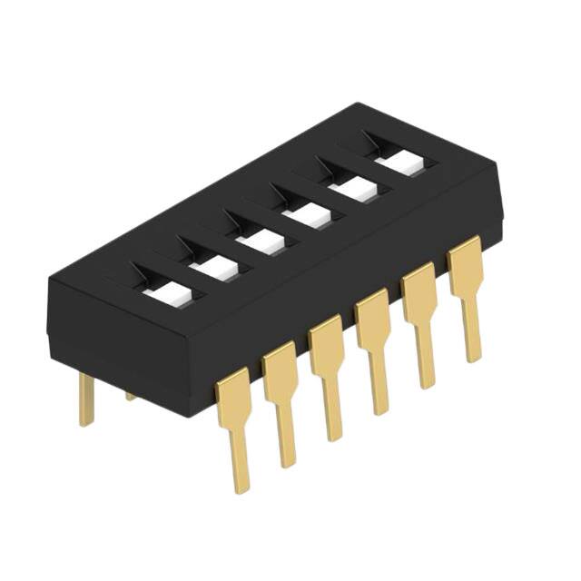 1-1825002-0 SWITCH DIP SPST FLUSH 6POS T/H