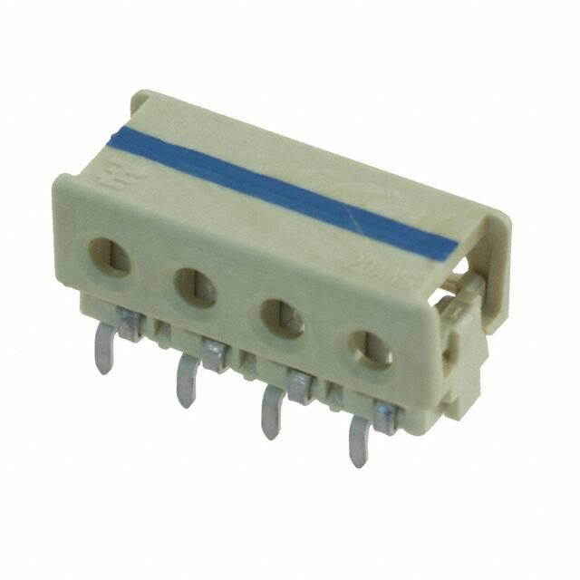 1-2106751-4 CONN WIRE IDC 4POS 20AWG PCB RA