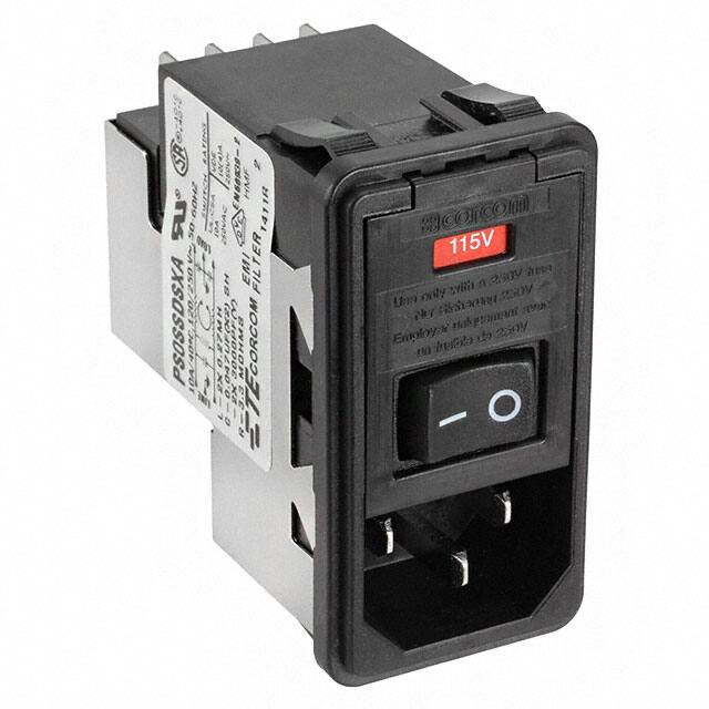 1-6609951-6 PWR ENT MOD RCPT IEC320-C14 PNL