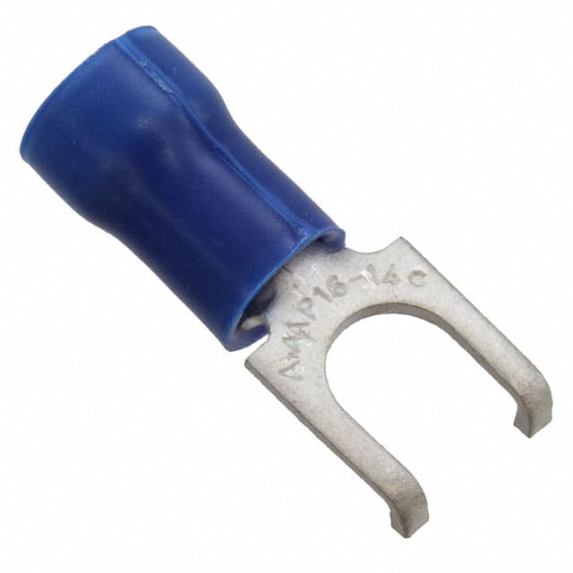 160213 CONN SPADE TERM 14-16AWG #10 BLU