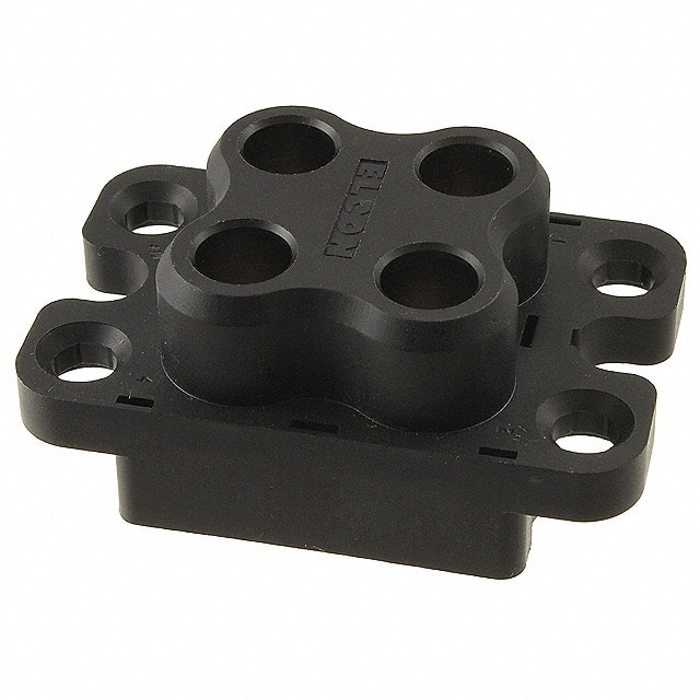 1648574-1 CONN RCPT HSG DRAWER 4POS BLK