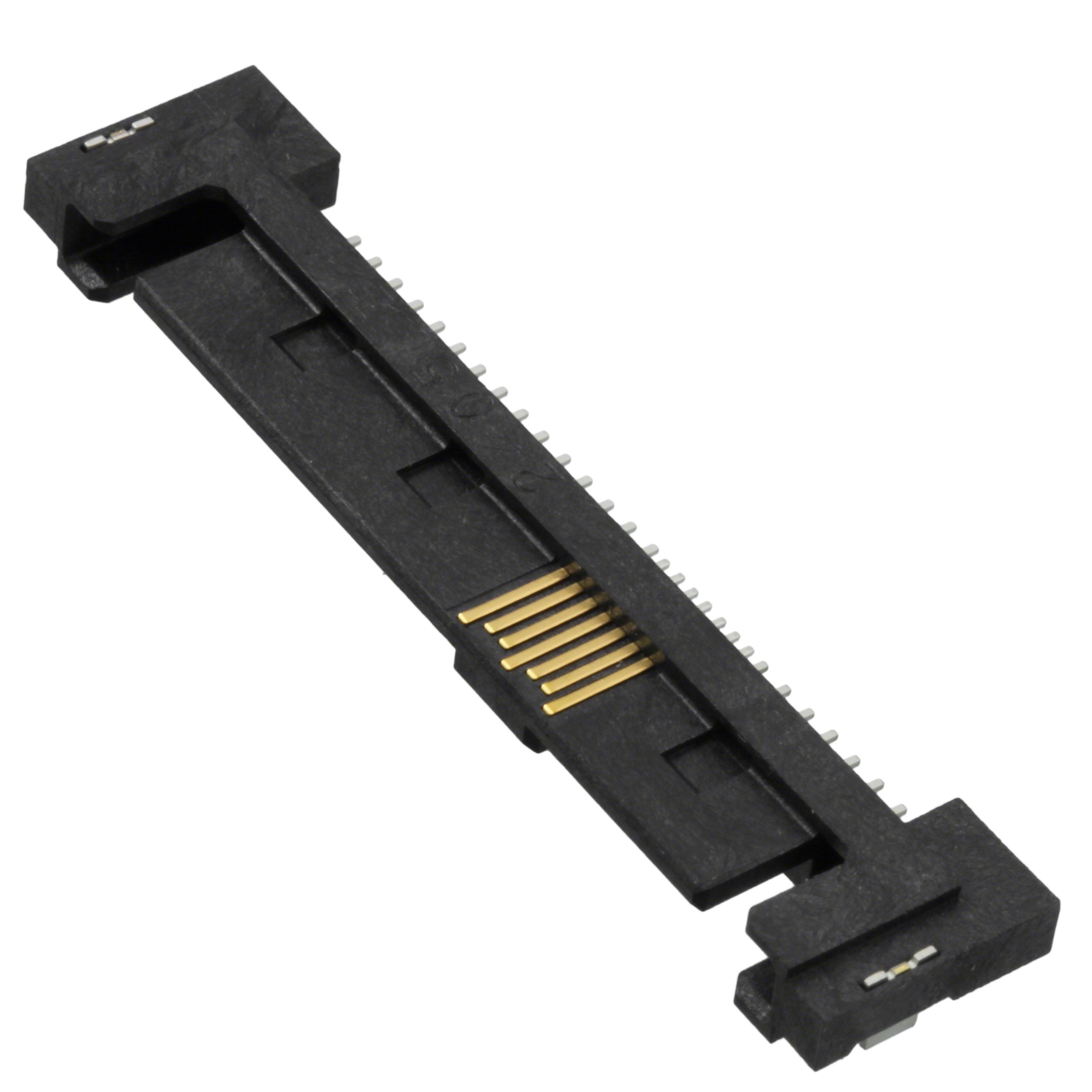 1735610-1 CONN SAS PLUG 29POS SLD R/A SMD