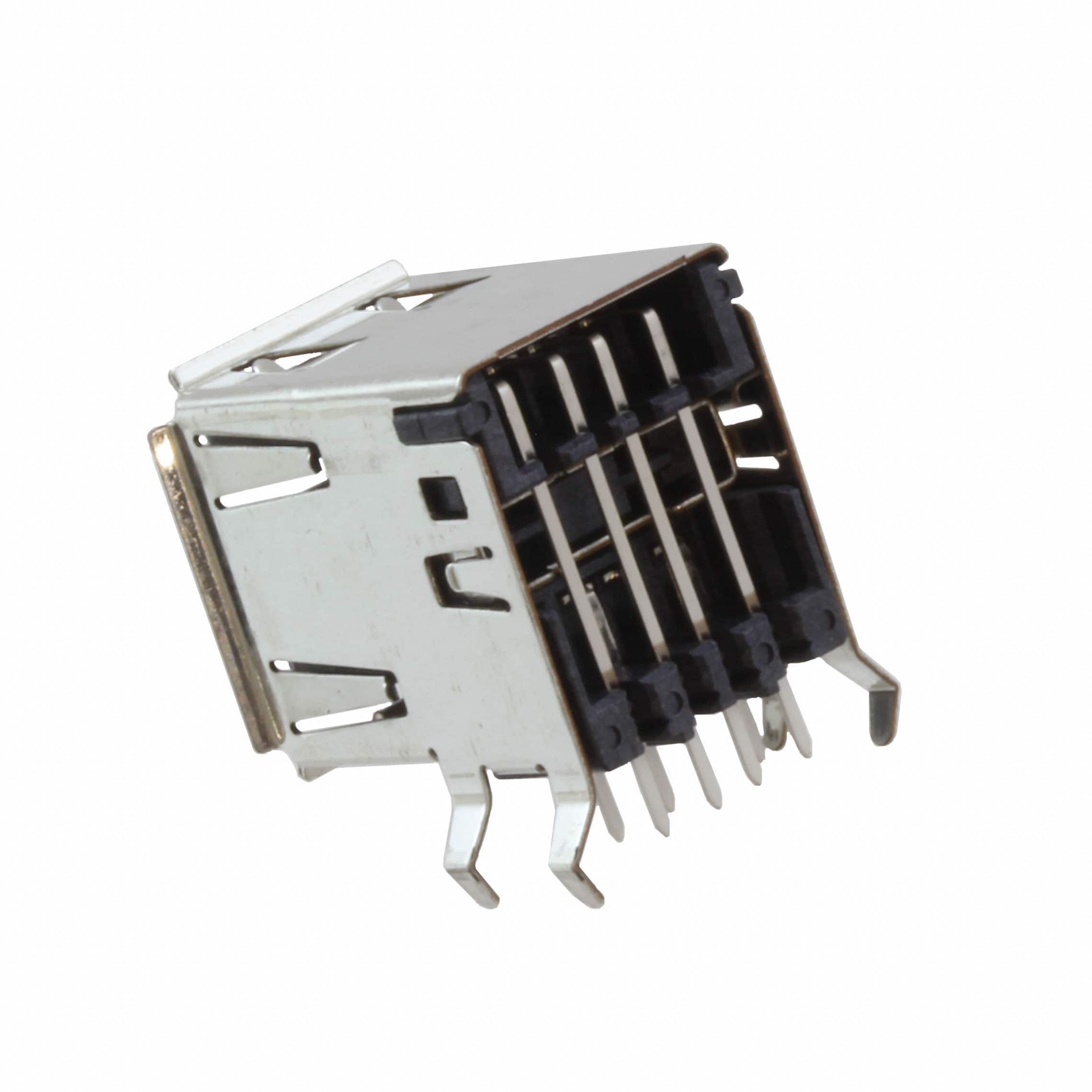 1932522-1 CONN RCPT USB2.0 TYPEA STACK R/A