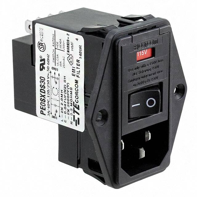 2-6609929-0 PWR ENT MOD RCPT IEC320-C14 PNL