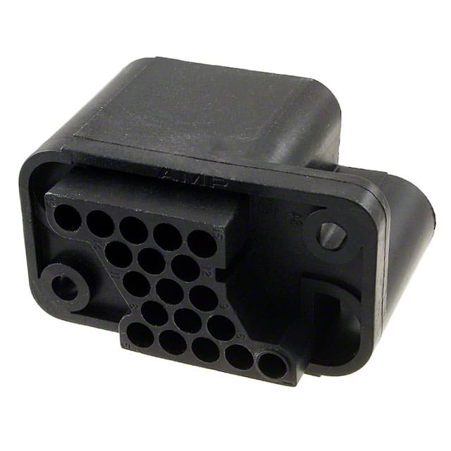 208209-1 CONN PLUG HSG DRAWER 19POS BLK