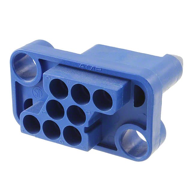 213886-1 CONN RCPT HSG DRAWER 8POS BLUE