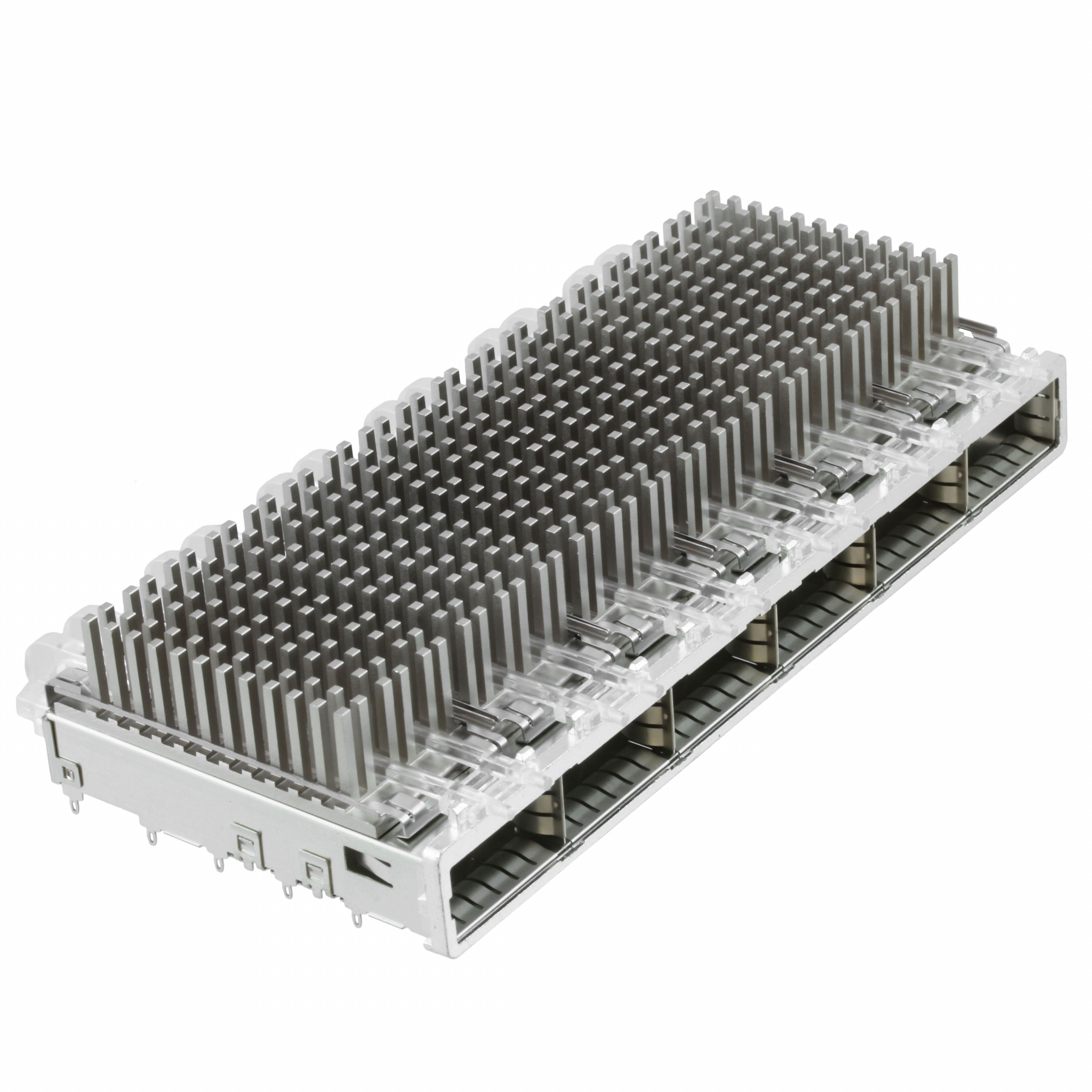2143307-3 CONN QSFP CAGE 1X6 W/HSINK R/A