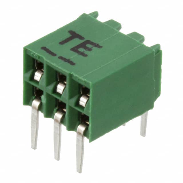 216604-3 CONN RCPT 6POS 0.1 GOLD PCB R/A