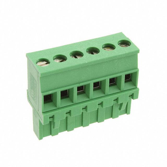 284046-6 TERM BLOCK PLUG 6POS 90DEG 5MM