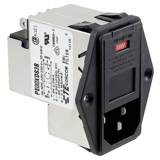 3-6609930-8 PWR ENT MOD RCPT IEC320-C14 PNL
