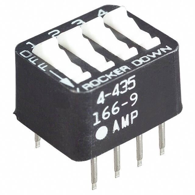 4-5435166-9 SWITCH DIP SPST 4POS SEALED GOLD