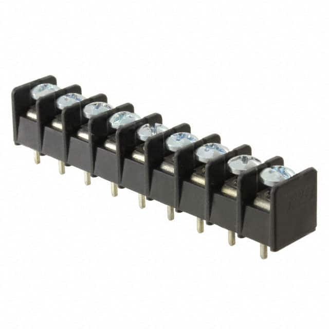 4DB-P107-09 CONN BARRIER STRIP 9CIRC 0.325"