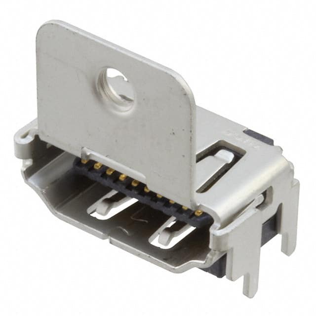 5-1903015-4 CONN RCPT HDMI 19POS PNL MNT R/A