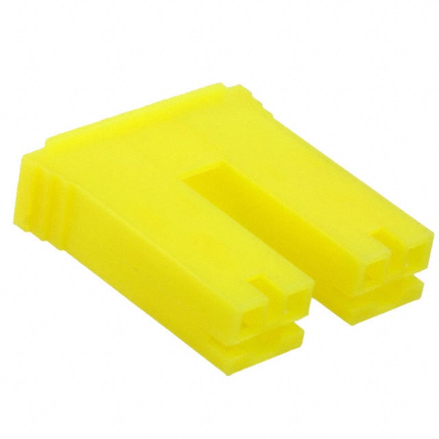 520935-6 CONN RCPT HSG 0.25 2POS YELLOW