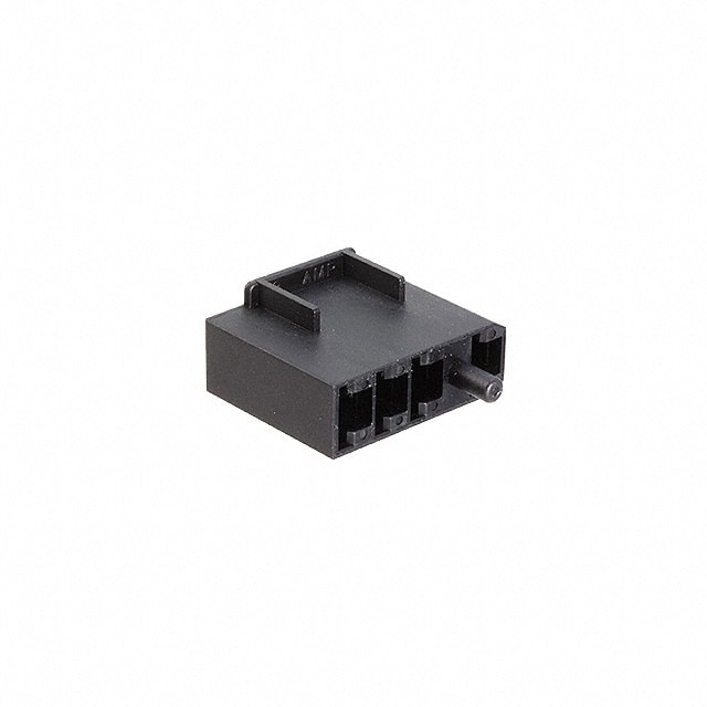 521066-1 CONN RCPT HSG 0.25 4POS BLACK