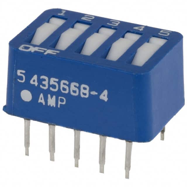 5435668-4 SWITCH DIP 5POS LOW PROFILE GOLD
