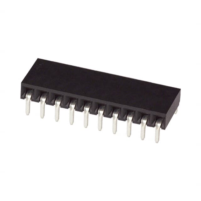 5535676-9 CONN RCPT 10POS 0.1 GOLD PCB R/A