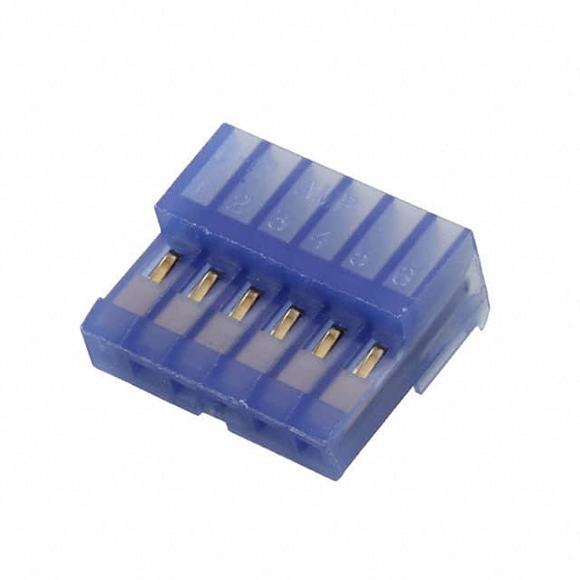 641192-6 CONN RCPT 6POS IDC 26AWG GOLD