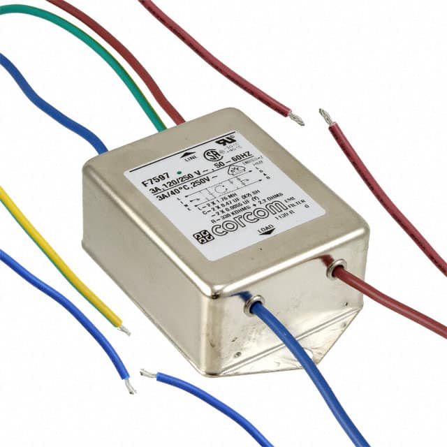 6609034-4 LINE FILTER 250VAC 3A CHASS MNT