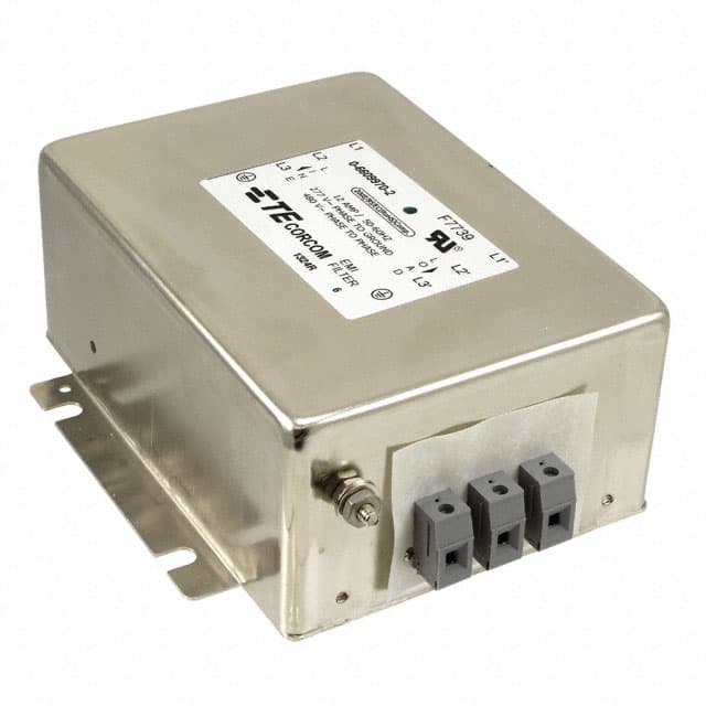 6609070-2 LINE FILTER 12A CHASSIS MOUNT