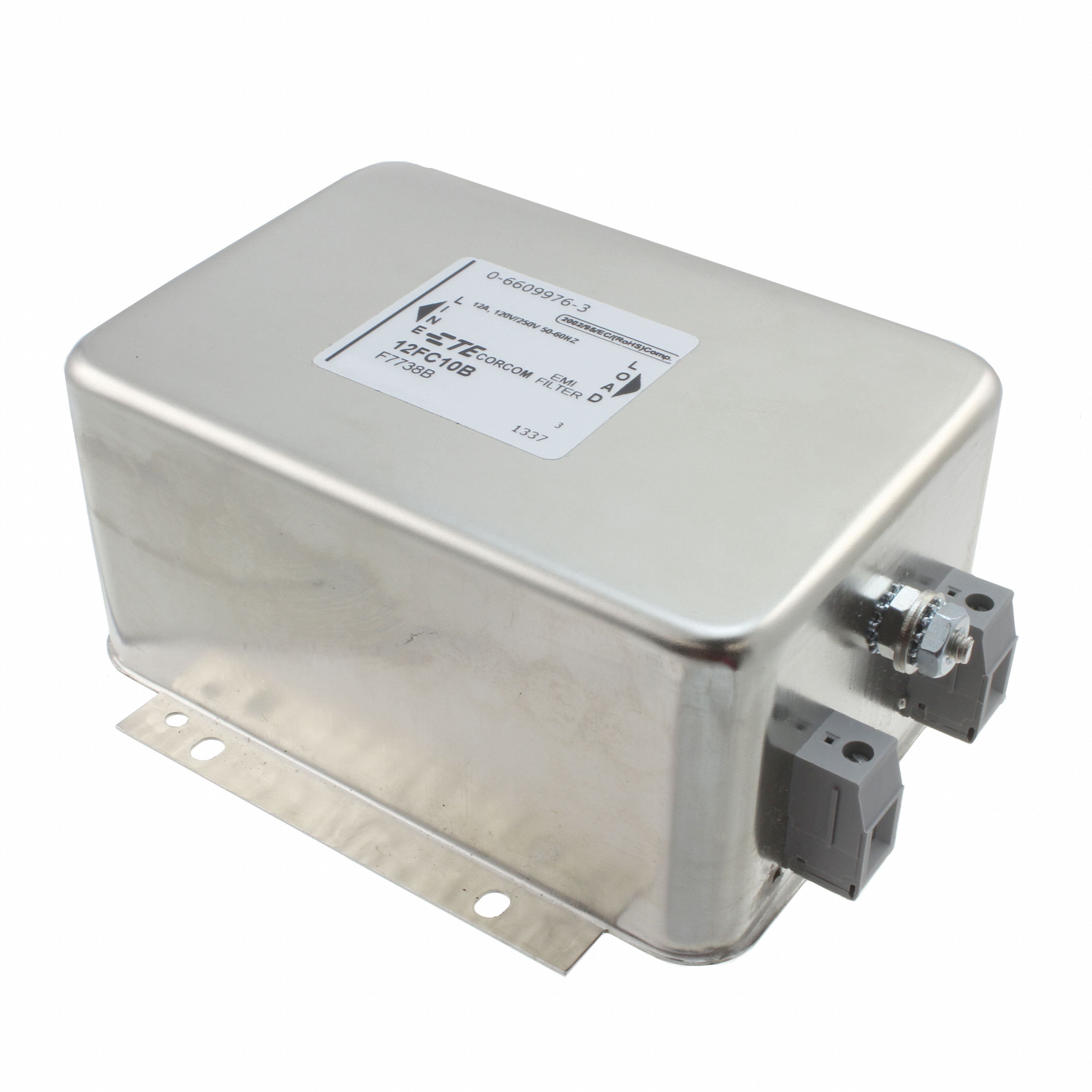 6609976-3 LINE FILTER 250VAC 12A CHASS MNT