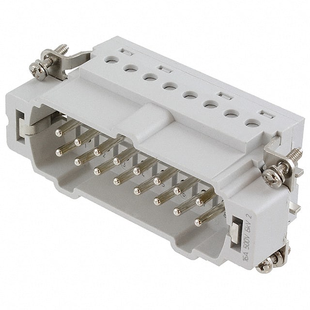 7-1103638-1 INSERT MALE 16POS+1GND CLAMP