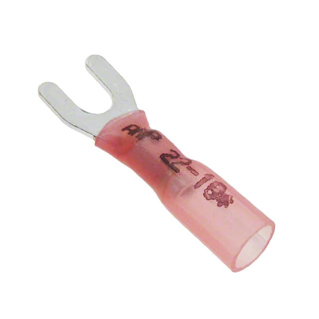 8-55866-2 CONN SPADE TERM 18-22AWG #6 RED