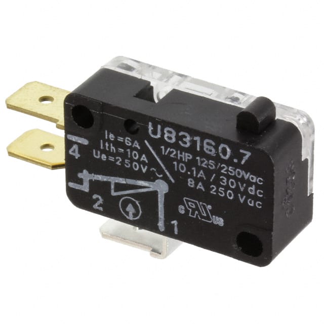 831607C3.0 SWITCH SNAP ACTION SPDT 6A 250V