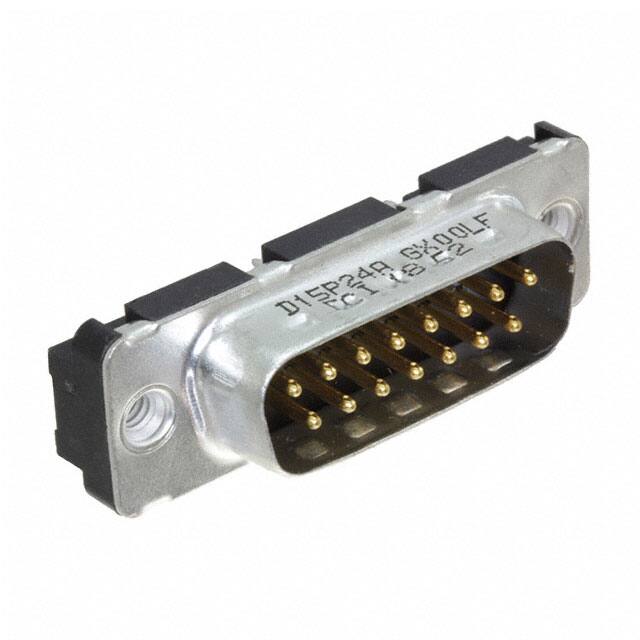 D15P24A4GX00LF CONN D-SUB PLUG 15POS VERT SLDR