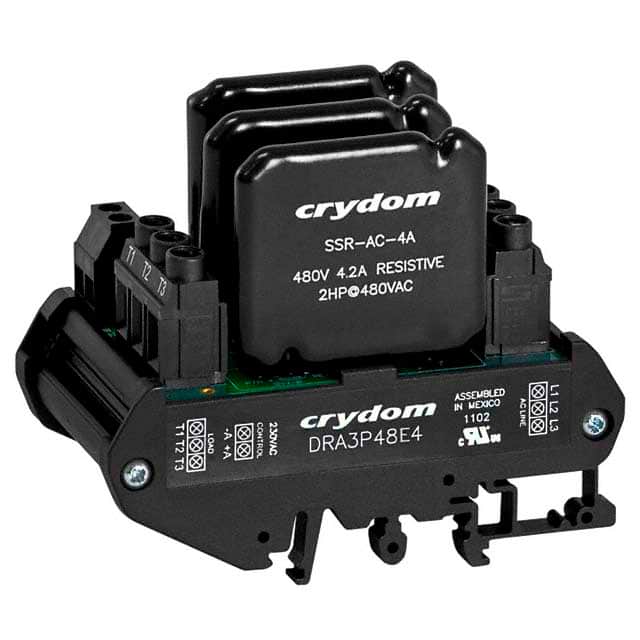 DRA3P48E4 RELAY CONTACT 3PH 480VAC 4A